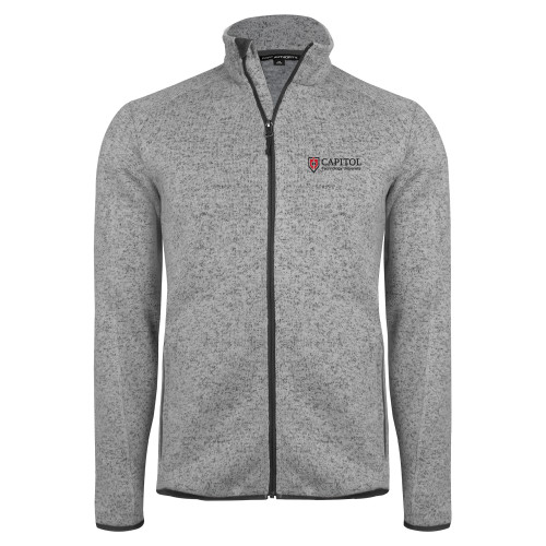  Grey Heather Sweater Fleece Jacket - Primary Mark