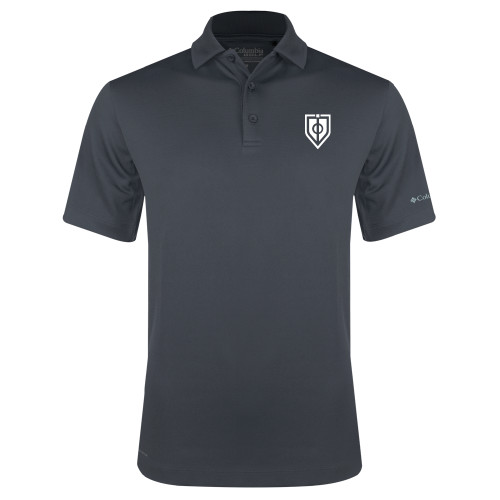  Columbia Charcoal Omni Wick Drive Polo - Shield