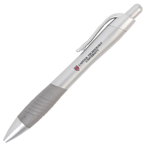  Metallic Mykonos Silver Pen - Flat Wordmark