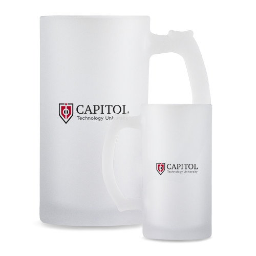  Full Color Decorative Frosted Glass Mug 16oz - Primary Mark