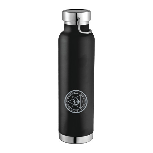  Thor Copper Vacuum Insulated Black Bottle 22oz - University Seal  Engraved