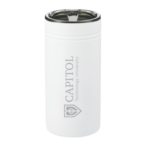  Sherpa Vacuum White Tumbler & Insulator 12oz - Primary Mark  Engraved