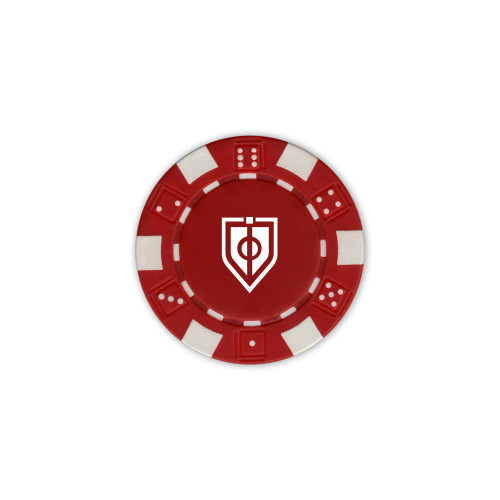  Red Game Chip - Shield