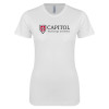 Thumbnail image for  Next Level Womens White Boyfriend Tee