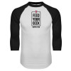 Thumbnail image for  White/Black Raglan Baseball T Shirt