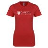 Thumbnail image for  Next Level Womens Red Boyfriend Tee