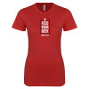 Thumbnail image for  Next Level Womens Red Boyfriend Tee