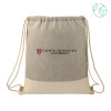 Thumbnail image for  Split Recycled Cotton Grey/Natural Drawstring Bag