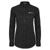 Thumbnail image for  Womens Black Twill Button Down Long Sleeve 