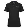 Thumbnail image for  Womens Silk Touch Black Pique Polo