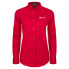 Thumbnail image for  Womens Red Twill Button Down Long Sleeve 