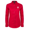 Thumbnail image for  Womens Red Twill Button Down Long Sleeve 