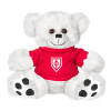Thumbnail image for  Plush Big Paw 8 1/2 inch White Bear w/Red Shirt