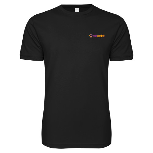 Next Level Black SoftStyle T Shirt-Primary Mark