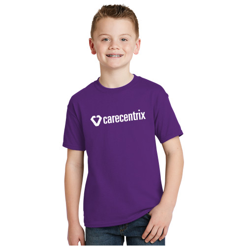 Youth Purple T Shirt-Primary Mark
