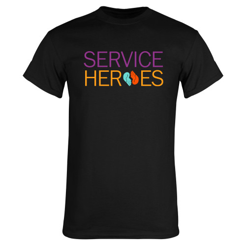 Black T Shirt-Service Heroes