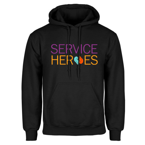 Black Fleece Hoodie-Service Heroes