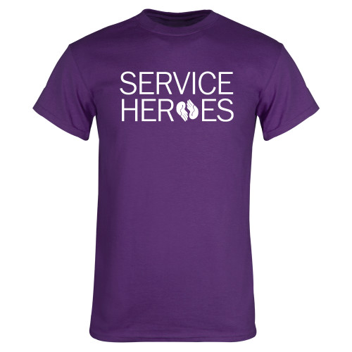 Purple T Shirt-Service Heroes