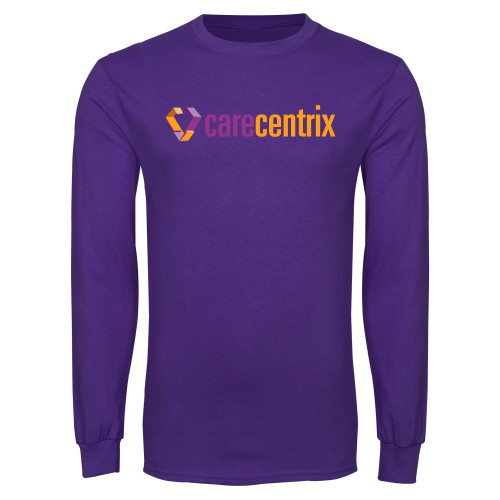 Purple Long Sleeve T Shirt-Primary Mark