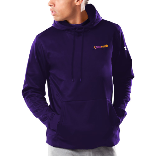 Under Armour Purple Armour Fleece Hoodie-Primary Mark