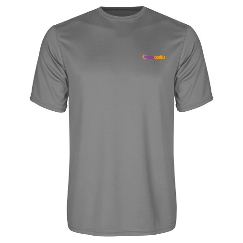 Grey Concrete Performance Tee-Primary Mark