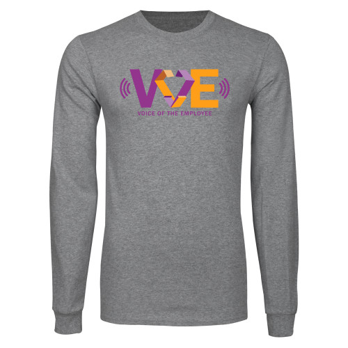 Grey Long Sleeve T Shirt-VOE