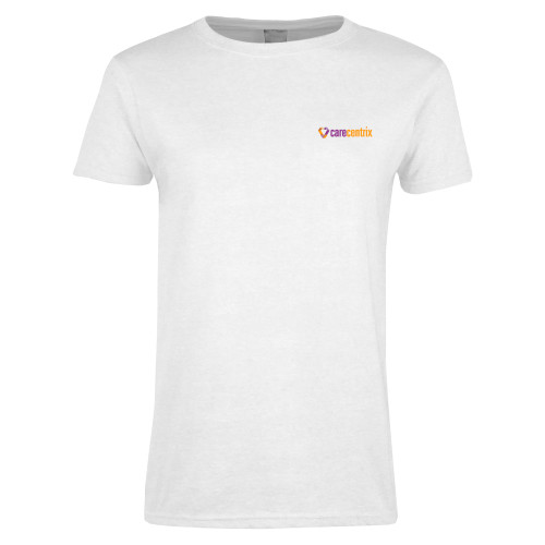 Womens White Short Sleeve Tee-Primary Mark