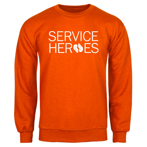 Orange Fleece Crew-Service Heroes