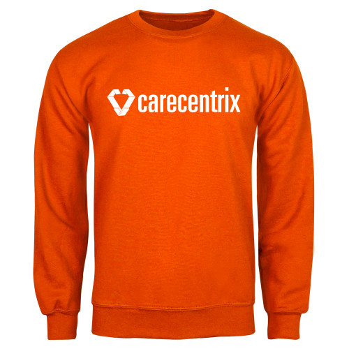 Orange Fleece Crew-Primary Mark