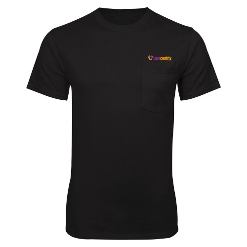 Black T Shirt w/Pocket-Primary Mark
