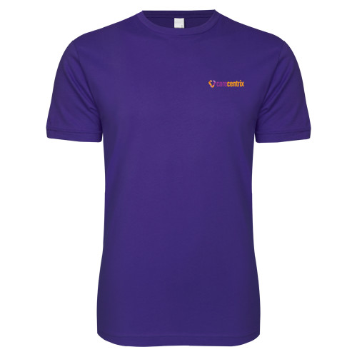 Next Level Purple SoftStyle T Shirt-Primary Mark