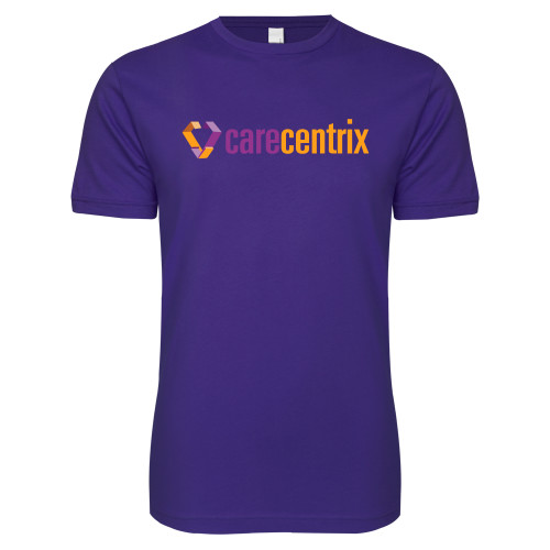 Next Level Purple SoftStyle T Shirt-Primary Mark