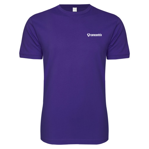 Next Level Purple SoftStyle T Shirt-Primary Mark