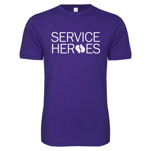 Next Level Purple SoftStyle T Shirt-Service Heroes