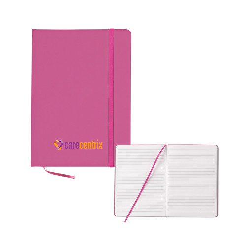 5x7 Fuchsia Hard Cover Journal-Primary Mark