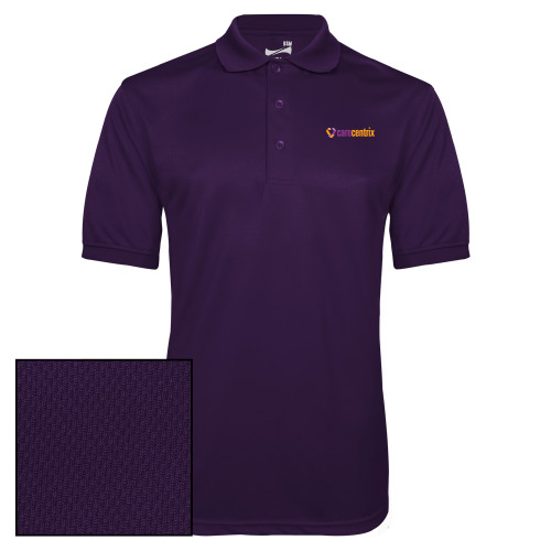 Purple Dry Mesh Polo-Primary Mark