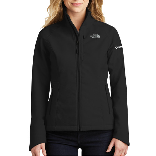 The North Face Womens Black Apex Barrier Softshell Jacket-Primary Mark