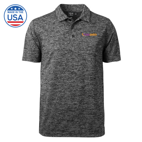 Charcoal Honeycomb Jacquard Polo-Primary Mark