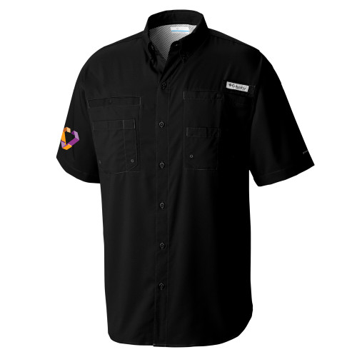 Columbia Black Tamiami Performance Short Sleeve Shirt-Icon