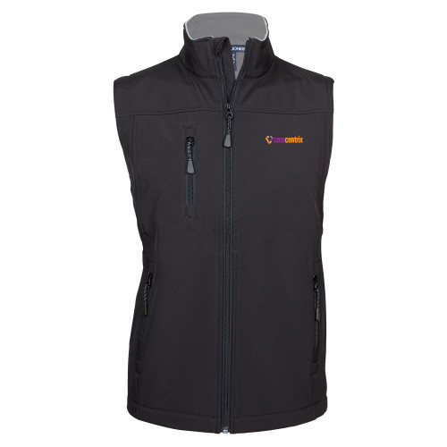 Black Premium Softshell Vest-Primary Mark