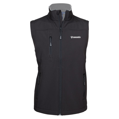 Black Premium Softshell Vest-Primary Mark