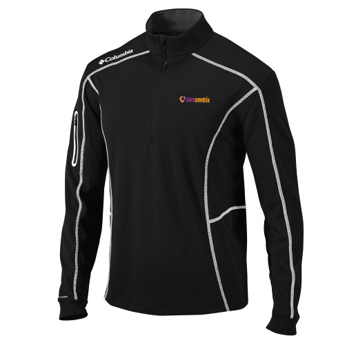 Columbia Black Omni Wick Shotgun 1/4 Zip-Primary Mark