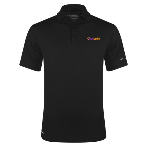 Columbia Black Omni Wick Drive Polo-Primary Mark