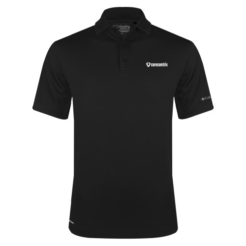 Columbia Black Omni Wick Drive Polo-Primary Mark