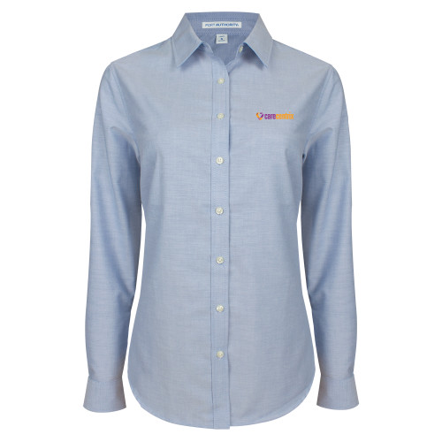 Womens Light Blue Oxford Button Down-Primary Mark