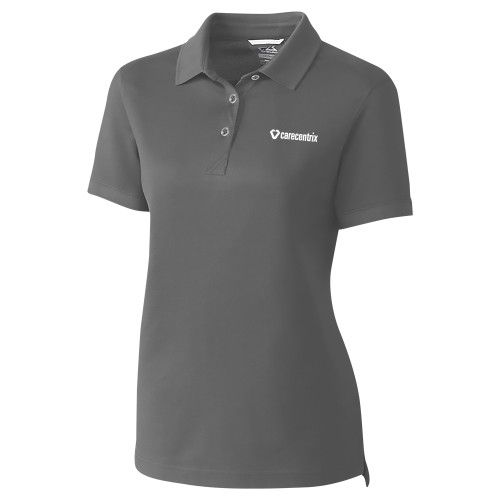 C&B Womens Charcoal Championship Polo-Primary Mark
