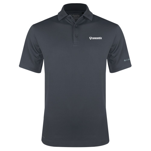 Columbia Charcoal Omni Wick Drive Polo-Primary Mark