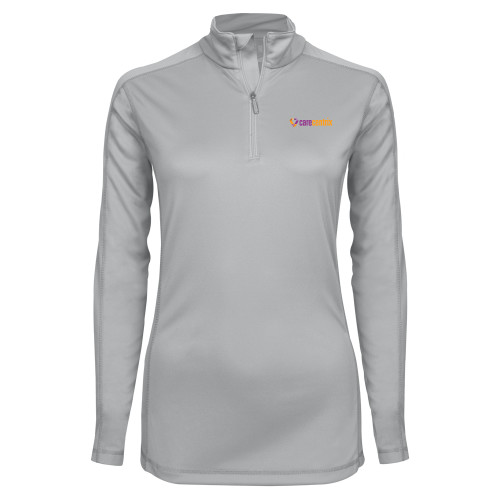 Syntrel Womens Platinum Interlock 1/4 Zip-Primary Mark