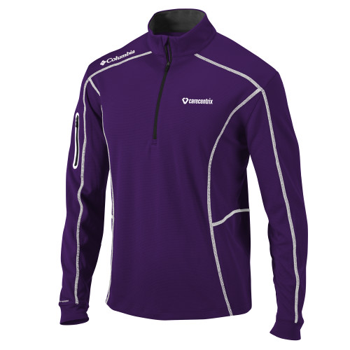 Columbia Purple Omni Wick Shotgun 1/4 Zip-Primary Mark