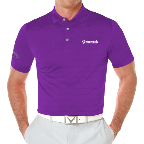 Callaway Purple Opti Vent Polo-Primary Mark
